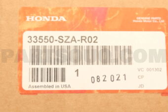 Honda 33550SZAR02 LIGHT ASSY,L TAIL
