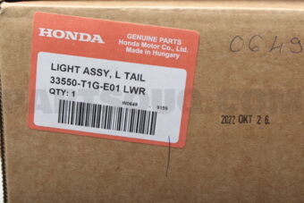 Honda 33550T1GE01 TAILLIGHT ASSY., L