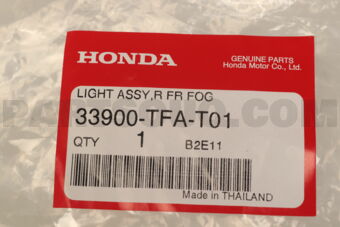 Honda 33900TFAT01 LIGHT ASSY., R. FR