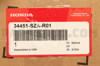 Honda 34451SZAR01 LAMP UNIT,L