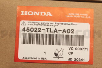 Honda 45022TLAA02 SET PAD FR(18CL-1