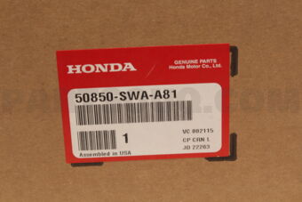 Honda 50850SWAA81 RUBBER TRANS MTG