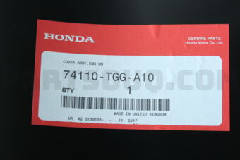 Honda 74110TGGA10 COVER ASSY,ENG UN