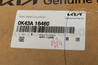 Hyundai / KIA 0K43A16460 DISC ASSY-CLUTCH