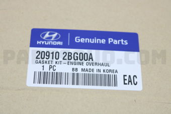 Hyundai / KIA 209102BG00A GASKET KIT-ENGINE OVERHAUL