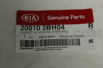 Hyundai / KIA 209102BH04 GASKET KIT-ENGINE OVERHAUL