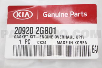 Hyundai / KIA 209202GB01 GASKET KIT-ENGINE OVERHAUL UPR