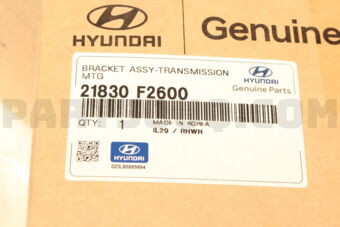 Hyundai / KIA 21830F2600 BRACKET ASSY-TRANSMISSION MTG