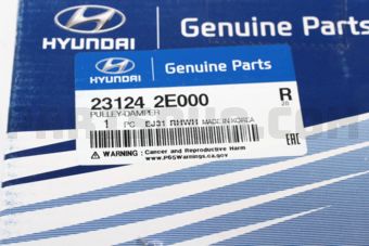 Hyundai / KIA 231242E000 PULLEY-DAMPER