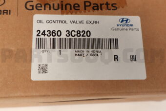 Hyundai / KIA 243603C820 OIL CONTROL VALVE ,EX RH