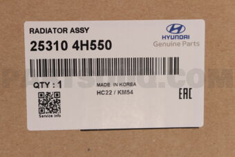 Hyundai / KIA 253104H550 RADIATOR ASSY