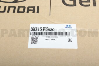 Hyundai / KIA 25310P2820 RADIATOR ASSY