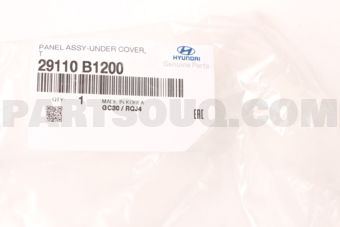 Hyundai / KIA 29110B1200 PANEL ASSY-UNDER COVER,FRT