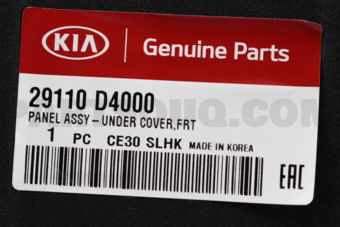 Hyundai / KIA 29110D4000 PANEL ASSY-UNDER COVER,FRT