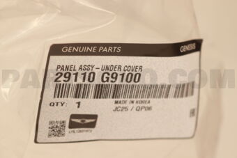 Hyundai / KIA 29110G9100 PANEL ASSY-UNDER COVER