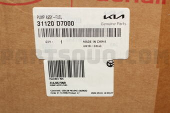 Hyundai / KIA 31120D7000 PUMP ASSY-FUEL