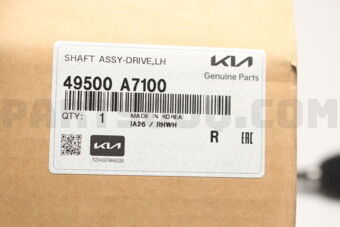 Hyundai / KIA 49500A7100 SHAFT ASSY-DRIVE,LH