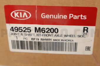 Hyundai / KIA 49525M6200 JOINT&SHAFTKIT-FR
