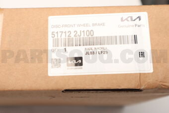 Hyundai / KIA 517122J100 DISC BRAKE FRONT