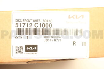 Hyundai / KIA 51712C1000 DISC-FRONT WHEEL BRAKE