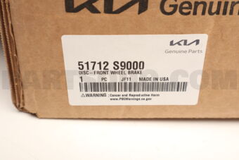 Hyundai / KIA 51712S9000 DISC-FRONT WHEEL BRA