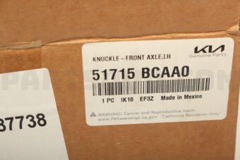 Hyundai / KIA 51715BCAA0 KNUCKLE-FRONTAXLEL