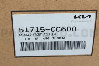Hyundai / KIA 51715CC600 KNUCKLE-FRONT AXLE,LH