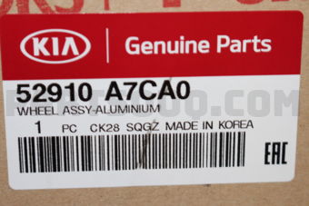 Hyundai / KIA 52910A7CA0 WHEEL ASSY-ALUMINIUM