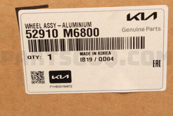Hyundai / KIA 52910M6800 WHEEL ASSY-ALUMINIUM