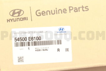 Hyundai / KIA 54500E6100 ARM COMPLETE-FR LWR,LH