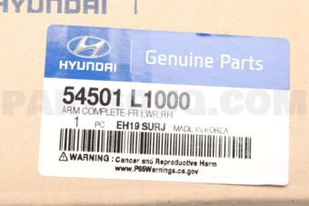 Hyundai / KIA 54501L1000 ARM COMPLETE-FR LWR,RH