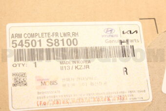 Hyundai / KIA 54501S8100 ARM COMPLETE-FR LWR,RH