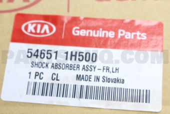 Hyundai / KIA 546511H500 SHOCK ABSORBER ASSY-FR,LH