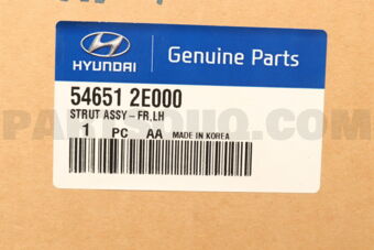 Hyundai / KIA 546512E000 STRUT ASSY-FR LH