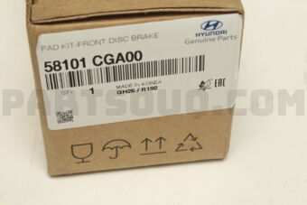 Hyundai / KIA 58101CGA00 PAD KIT - FRONT DISC BRAKE