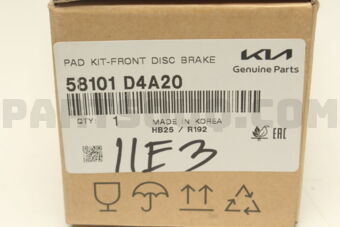 Hyundai / KIA 58101D4A20 PAD KIT-FRONT DISC BRAKE