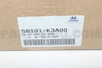 Hyundai / KIA 58101K3A00 PAD KIT-FRONT DISC BRAKE