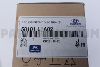 Hyundai / KIA 58101L1A02 PADKIT-FRONTDISCB