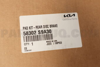 Hyundai / KIA 58302S9A30 PAD KIT-REAR DISC BRAKE