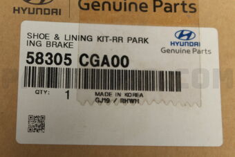 Hyundai / KIA 58305CGA00 SHOE & LINING KIT - REAR PARKING BRAKE
