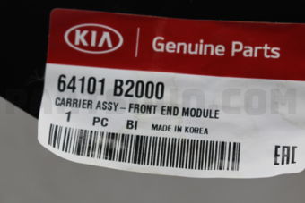 Hyundai / KIA 64101B2000 CARRIER ASSY-FRONT END MODULE