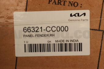 Hyundai / KIA 66321CC000 PANEL-FENDER,RH