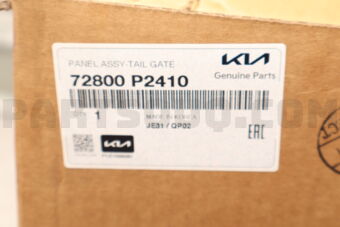 Hyundai / KIA 72800P2410 PANEL ASSY-TAIL GATE