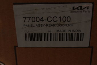 Hyundai / KIA 77004CC100 PANEL ASSY-REAR DOOR,RH