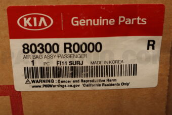 Hyundai / KIA 80300R0000 AIR BAG ASSY-PASSENGER