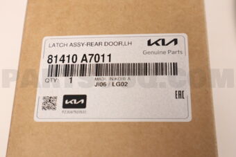Hyundai / KIA 81410A7011 LATCH ASSY-REAR DOOR,LH