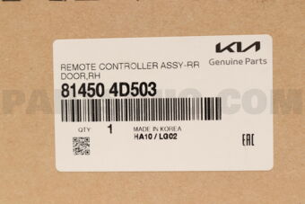 Hyundai / KIA 814504D503 R/CONTROLLERASSYRRDR,RH