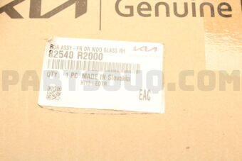 Hyundai / KIA 82540R2000 RUN ASSY-FR DR WDO GLASS RH