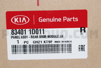 Hyundai / KIA 834011D011 REG ASSY-R DR P/W LH