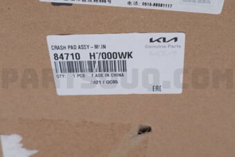Hyundai / KIA 84710H7000WK CRASH PAD ASSY-MAIN